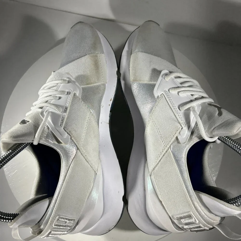 Puma Muse ICE Womens Running Shoes Size 8.5 White Sneakers Walking Gym Casual - Picture 7 of 12